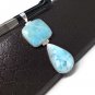 Larimar Pendant; Natural Gemstone JewelryBohemian Jewelry Gifts for Her 76mm x 27mm Default Title