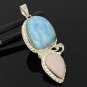 Larimar PendGemstone Pendant Sterling Silver Jewelry Gifts for Her Bohemian Jewelry Default Title