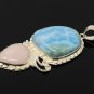 Larimar PendGemstone Pendant Sterling Silver Jewelry Gifts for Her Bohemian Jewelry Default Title