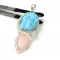Larimar PendGemstone Pendant Sterling Silver Jewelry Gifts for Her Bohemian Jewelry Default Title
