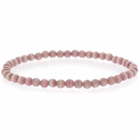 Lavender Cats Eye Beaded Stretch Bracelet B6031L