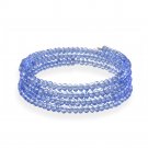 Lavender Glass Bead Coil Bracelet B12406L