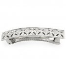 LO1428 - Rhodium White Metal Tiaras & Hair Clip with Top Grade Crystal in Clear Default Title