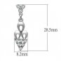 LO1969 - Rhodium White Metal Earrings with Top Grade Crystal in Clear Default Title
