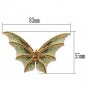 LO2400 - Gold White Metal Brooches with Top Grade Crystal in Multi Color Default Title