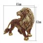 LO2420 - Gold White Metal Brooches with Top Grade Crystal in Multi Color Default Title