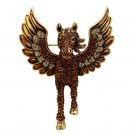 LO2421 - Gold White Metal Brooches with Top Grade Crystal in Multi Color Default Title