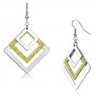 LO2659 - Rhodium Iron Earrings with No Stone Default Title