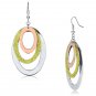 LO2660 - Rose Gold + Rhodium Iron Earrings with No Stone Default Title