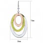 LO2660 - Rose Gold + Rhodium Iron Earrings with No Stone Default Title