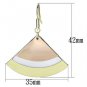LO2661 - Rhodium + Gold + Rose Gold Iron Earrings with No Stone Default Title