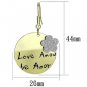 LO2663 - Gold Iron Earrings with No Stone Default Title