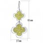 LO2666 - Rhodium Iron Earrings with No Stone Default Title