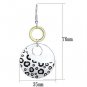 LO2699 - Reverse Two-Tone Iron Earrings with Epoxy in Jet Default Title