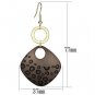 LO2701 - Special Color Iron Earrings with Epoxy in Jet Default Title
