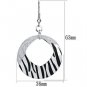 LO2702 - Rhodium Iron Earrings with Epoxy in Jet Default Title