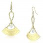 LO2707 - Gold Iron Earrings with AAA Grade CZ in Clear Default Title