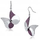 LO2708 - Rhodium Iron Earrings with No Stone Default Title