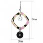 LO2711 - Special Color Iron Earrings with AAA Grade CZ in Clear Default Title