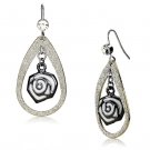 LO2717 - Special Color Iron Earrings with Top Grade Crystal in Clear Default Title