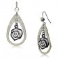 LO2717 - Special Color Iron Earrings with Top Grade Crystal in Clear Default Title