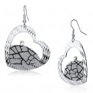 LO2724 - Rhodium Iron Earrings with Top Grade Crystal in Clear Default Title