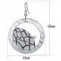 LO2725 - Rhodium Iron Earrings with Top Grade Crystal in Clear Default Title