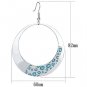 LO2728 - Rhodium Iron Earrings with No Stone Default Title
