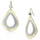 LO2729 - Gold Iron Earrings with Top Grade Crystal in Clear Default Title