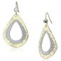 LO2729 - Gold Iron Earrings with Top Grade Crystal in Clear Default Title