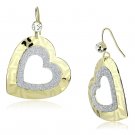 LO2733 - Gold Iron Earrings with Top Grade Crystal in Clear Default Title