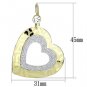 LO2733 - Gold Iron Earrings with Top Grade Crystal in Clear Default Title