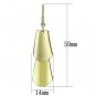 LO2747 - Matte Gold & Gold Iron Earrings with No Stone Default Title