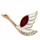 LO2762 - Flash Rose Gold White Metal Brooches with Top Grade Crystal in Siam Default Title