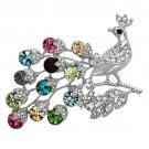 LO2769 - Imitation Rhodium White Metal Brooches with Top Grade Crystal in Multi Color Default Title