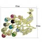 LO2770 - Flash Gold White Metal Brooches with Top Grade Crystal in Multi Color Default Title