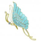 LO2771 - Flash Gold White Metal Brooches with Top Grade Crystal in Clear Default Title
