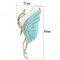 LO2772 - Flash Rose Gold White Metal Brooches with Top Grade Crystal in Clear Default Title