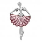 LO2779 - Imitation Rhodium White Metal Brooches with Top Grade Crystal in Clear Default Title