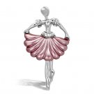 LO2780 - Flash Rose Gold White Metal Brooches with Top Grade Crystal in Clear Default Title