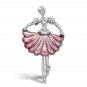 LO2780 - Flash Rose Gold White Metal Brooches with Top Grade Crystal in Clear Default Title