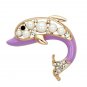 LO2783 - Flash Rose Gold White Metal Brooches with Synthetic Pearl in White Default Title