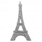 LO2784 - Imitation Rhodium White Metal Brooches with Top Grade Crystal in Clear Default Title