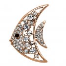 LO2786 - Imitation Rhodium White Metal Brooches with Top Grade Crystal in Clear Default Title
