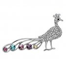 LO2797 - Imitation Rhodium White Metal Brooches with Top Grade Crystal in Multi Color Default Title