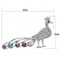 LO2797 - Imitation Rhodium White Metal Brooches with Top Grade Crystal in Multi Color Default Title