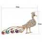 LO2798 - Flash Rose Gold White Metal Brooches with Top Grade Crystal in Multi Color Default Title