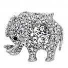 LO2803 - Imitation Rhodium White Metal Brooches with Top Grade Crystal in Clear Default Title