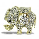 LO2804 - Flash Gold White Metal Brooches with Top Grade Crystal in Clear Default Title