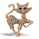 LO2819 - Imitation Rhodium White Metal Brooches with Top Grade Crystal in Clear Default Title
